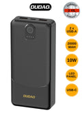 Powerbank Dudao K10Pro 2.4A 20000mAh 2 x USB-A - Siyah (5286)