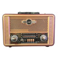 Retro, Nostaljik, Ahşap Tasarım Bluetooth Hoparlörlü, Şarjlı, Taşınabilir Otantik Tasarımlı FM/AM Destekli Radyo NS8098 (5286)