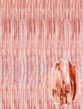 Rose Gold Püsküllü Kapı Perdesi - Parti, Bekarlığa Veda, Doğum Günü 1x2 m (5286)