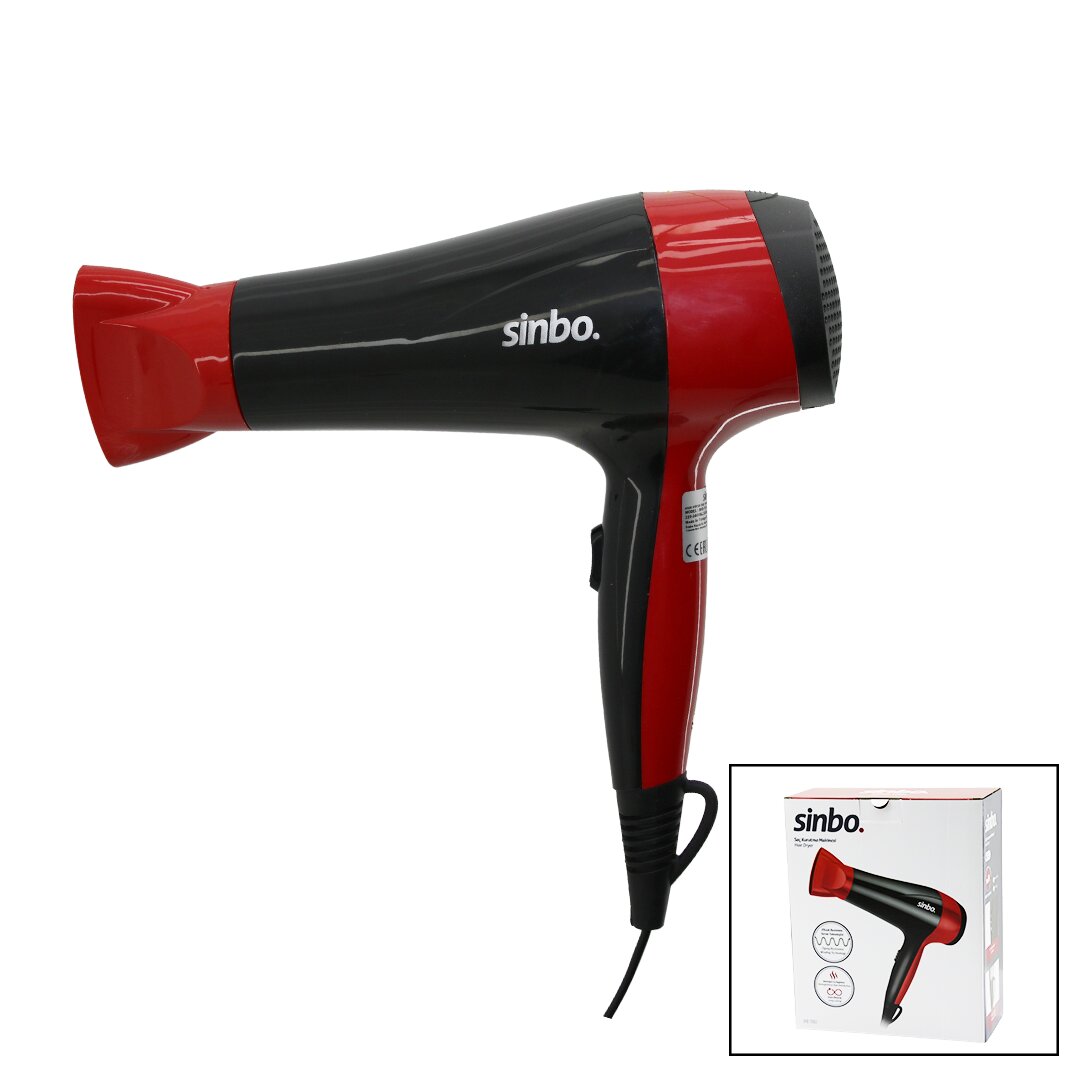 SAÇ KURUTMA MAKİNESİ 2 KADEME HIZ - SICAKLIK FÖN BAŞLIK ZİKZAK REZİSTANS SARIM HOMOJEN ISI DAĞILIM SHD-7093 (5286)