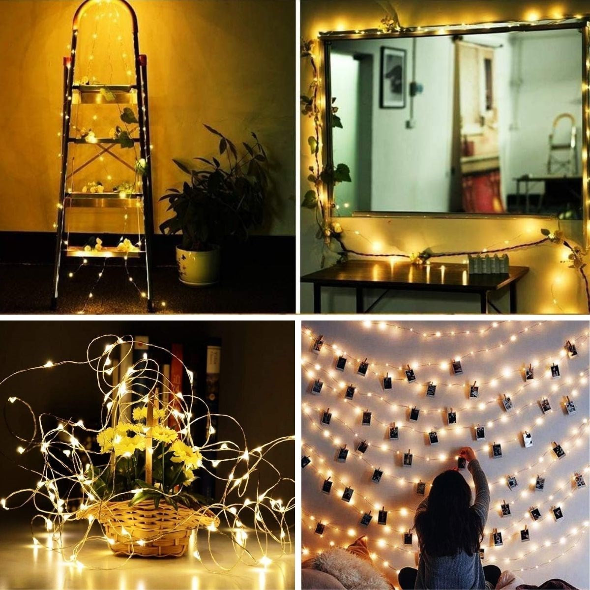 Sarı Peri LED Flaşlı Işık - 3 Metre Dekoratif Oda ve Organizasyon Aydınlatması (5286)