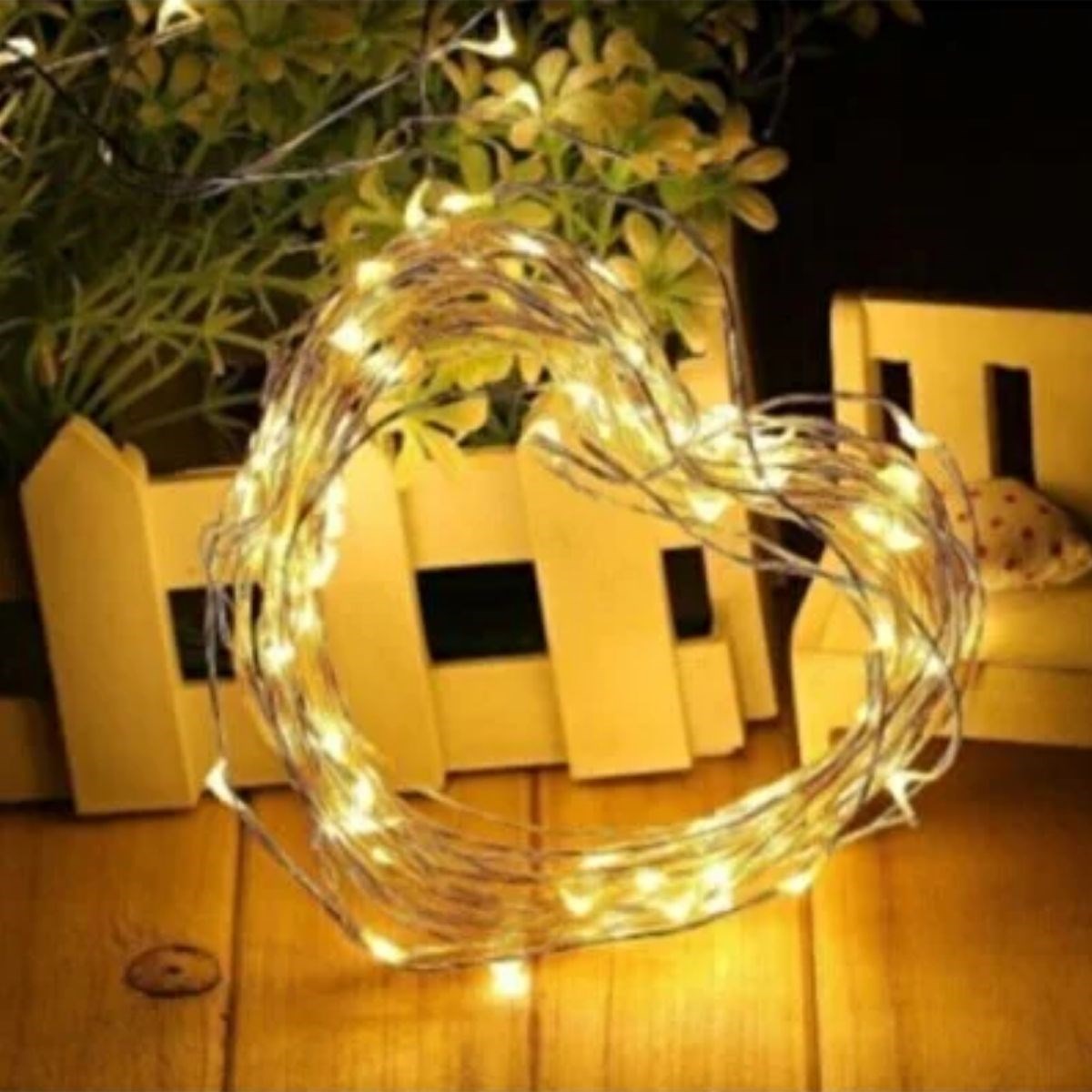 Sarı Peri LED Flaşlı Işık - 3 Metre Dekoratif Oda ve Organizasyon Aydınlatması (5286)