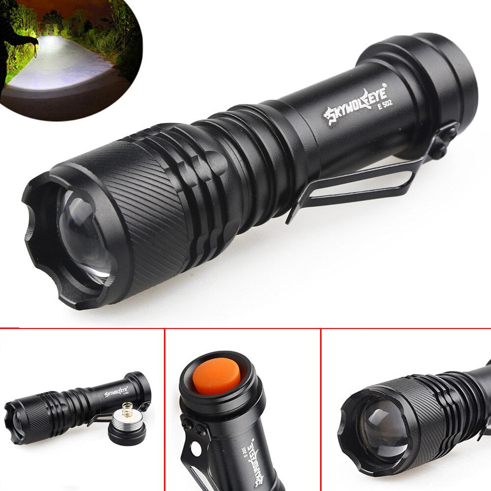 Şarjlı Mini Led El Feneri Cree Led 500 Lumens (5286)
