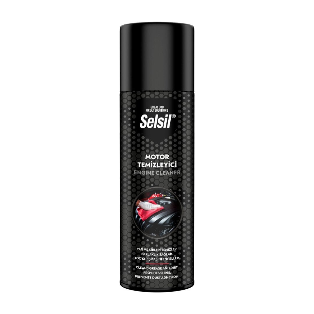 SELSİL OTO - ARAÇ MOTOR TEMİZLEYİCİ - PARLATICI - TOZ YAPIŞMA ENGELLEYİCİ SPREY 500ML (5286)