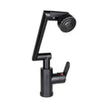 SİYAH - 1080 DERECE DÖNEBİLEN ÇOK FONKSİYONLU MUSLUK BATARYA KTX-3307 (5286)
