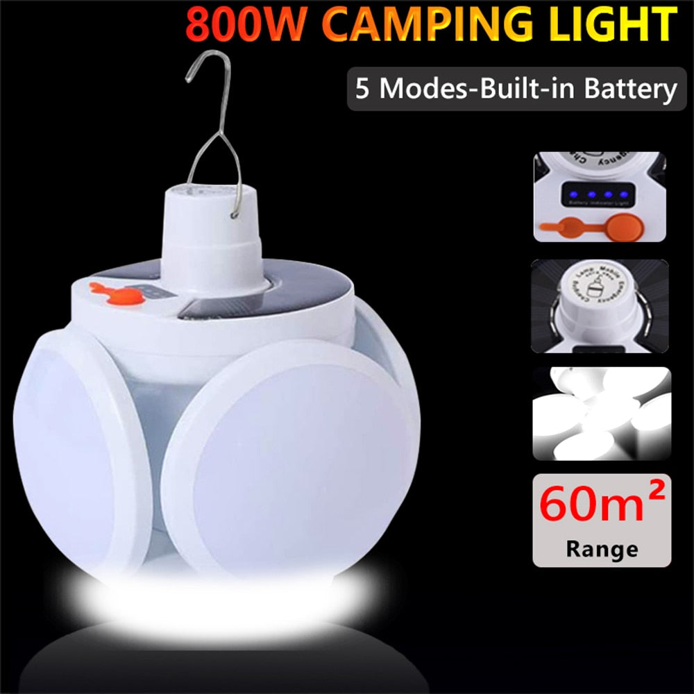 Solar 5 Kanatlı Kamp Lambası (5286)