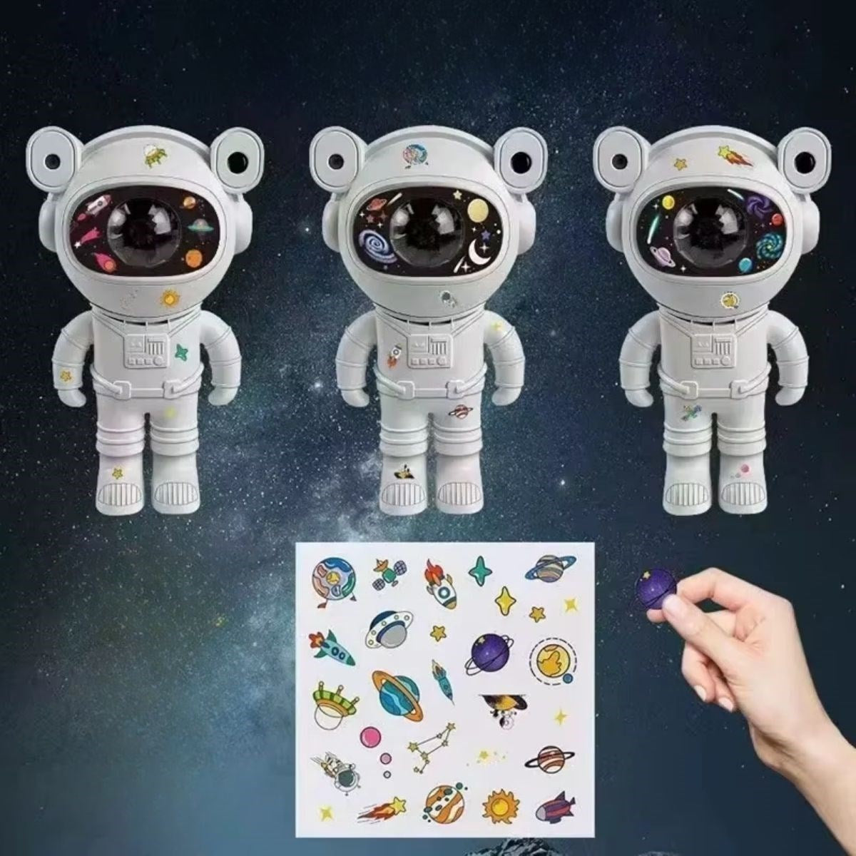 Stickerlı ,Kumandalı ASTRONOT Model Gece Lambası (5286)