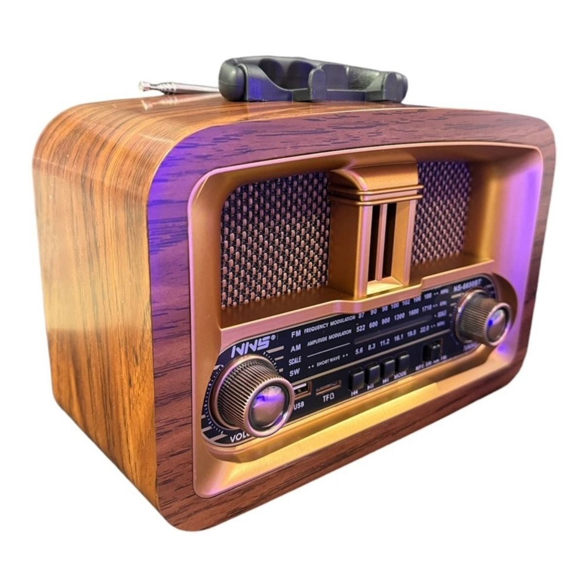 Taşınabilir Klasik AM/FM/SW  Retro Ev Radyo USB ile Şarj Olabilen Retro Radyo (5286)