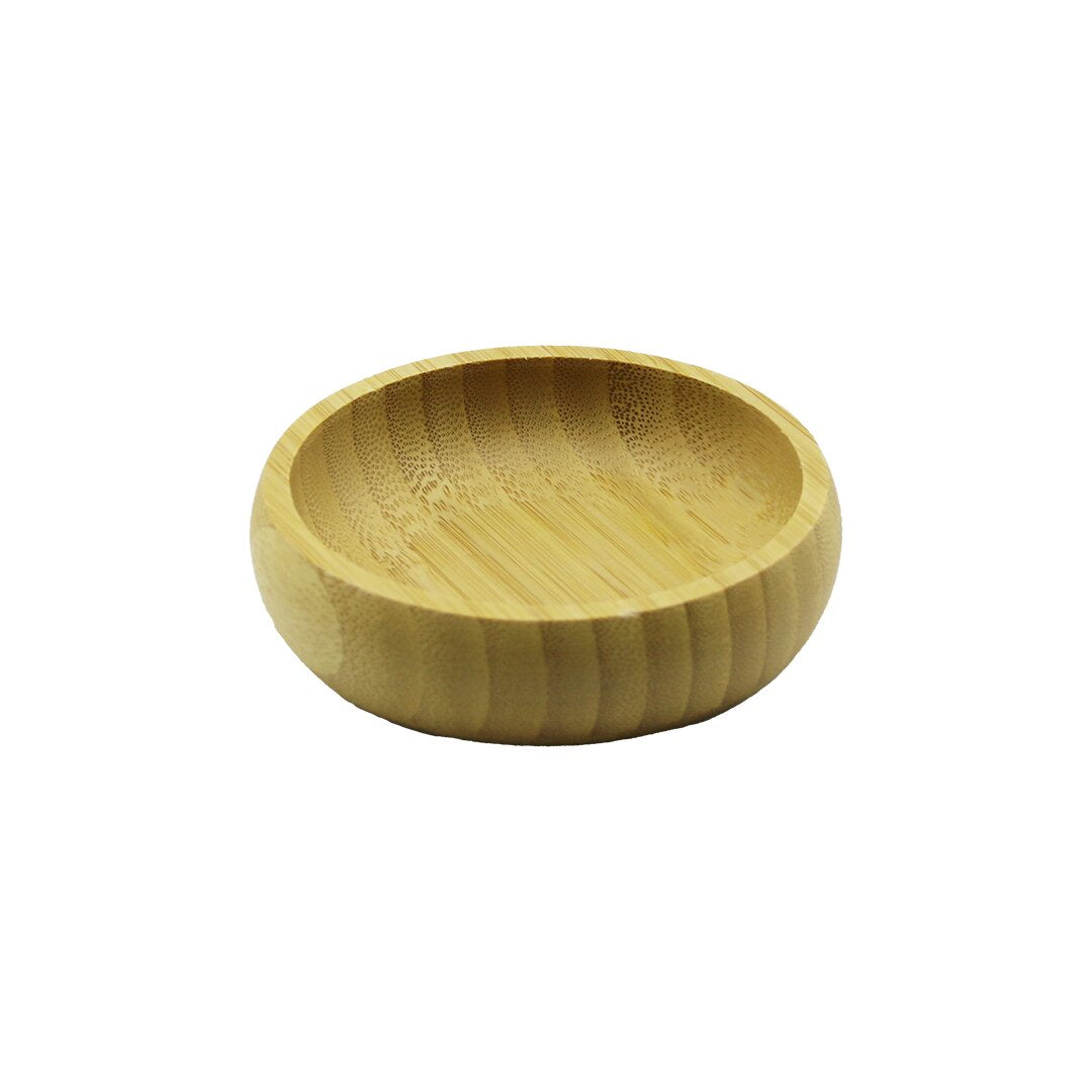 TEKLİ - MİNİ=8.5CM AHŞAP BAMBU ÇEREZLİK - LOKUMLUK KASE (5286)