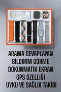 Akıllı Saat 7 Kordonlu MetalPlastik Ve Hasır Kordon Seçeneği