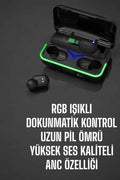 Bluetooth Kulaklık Powerbankli Yüksek Ses Kaliteli Şarj Göstergeli