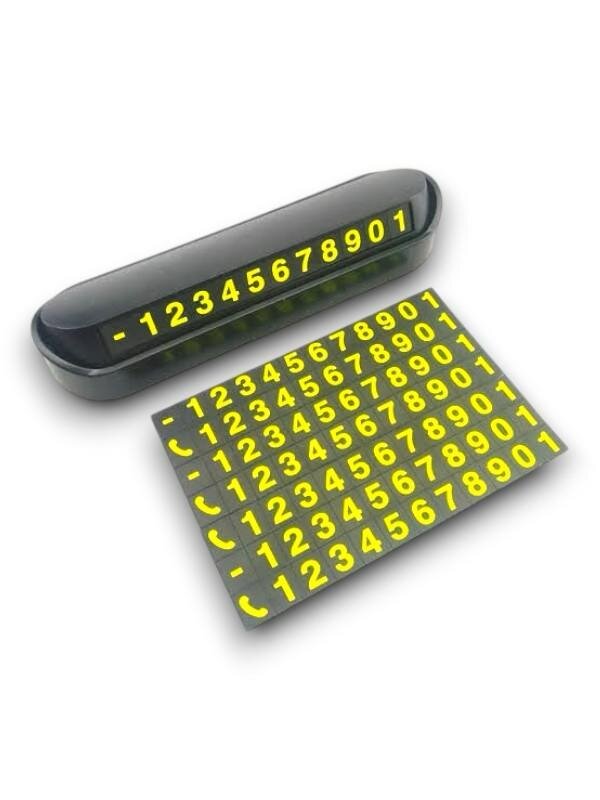 Araç İçi Numaratör Numaralık Torpido Üstü Açılır Kapanır Telefon Numarası Bırakma