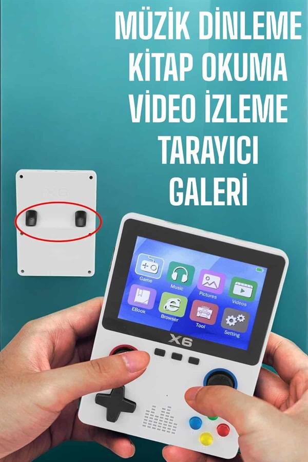 Şarjlı El Atarisi 3.5 İnç Ekran Kitap Okuma Müzik Dinleme Ve Video İzleme