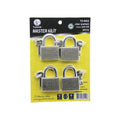 TUDOR TD-MS4 MASTER 4PCS JOKER ANAHTARLI=TEK ANAHTARLA 4 KİLİT AÇ  60MM - GRİ KISA KANCALI ÇELİK ASMA KİLİT (5286)