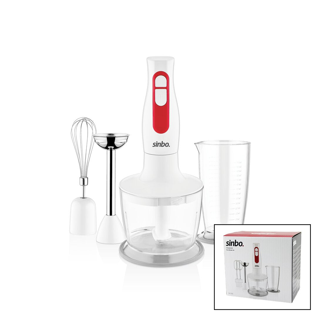 TURBO EL BLENDER SETİ DOĞRAYICI- MİKSER- BLENDER 2 KADEME HIZ 600ML HAZNE - 700ML ÖLÇÜ KABI SHB-3100S (5286)