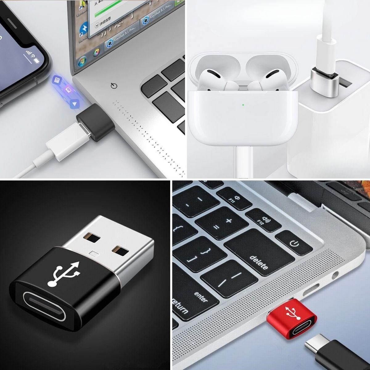 USB'den TYPE-C 'ye Dönüştürücü Adaptör Veri Aktarımı Sağlayıcı Şarj Data Çevirici (5286)