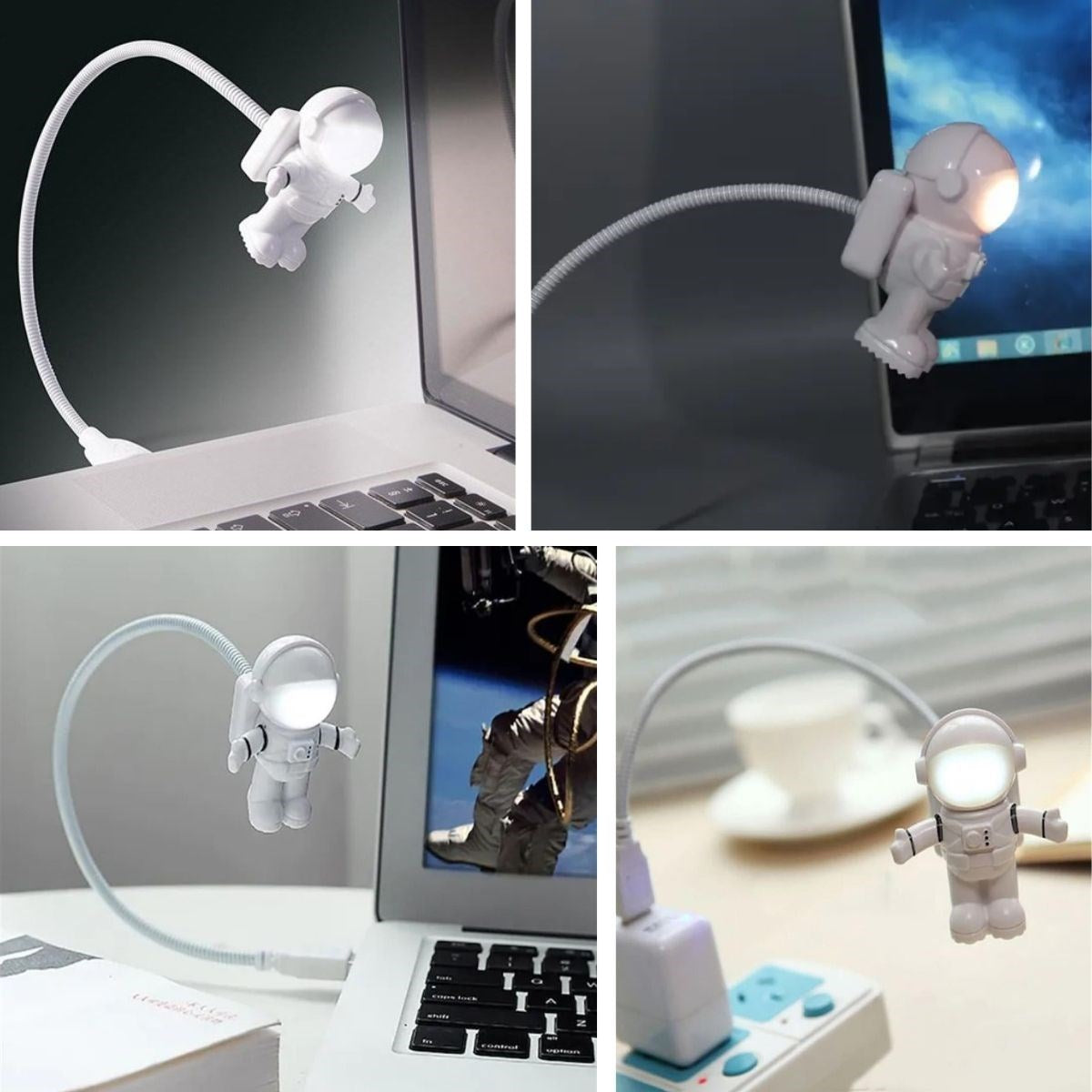 USB Astronot Gece Lambası, Masa Lambası, Kitap Okuma Lambası Işığı (5286)