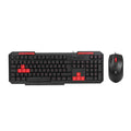 USB KABLOLU KLAVYE - MOUSE SET KIRMIZI TUŞLU Q KLAVYE 1600DPI MOUSE (5286)