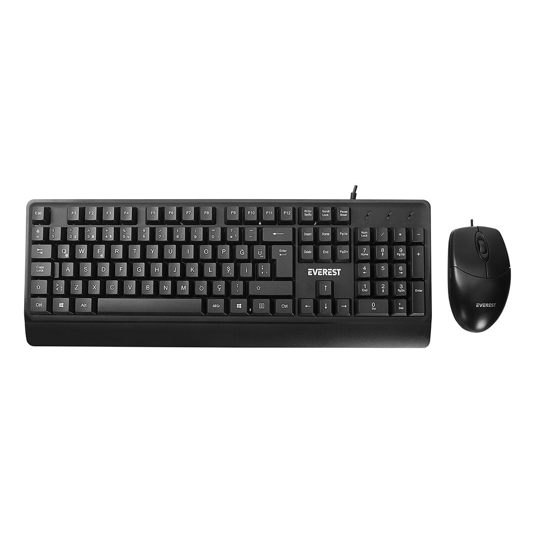 USB KABLOLU KLAVYE - MOUSE SET Q KLAVYE 3D - 1200DPI MOUSE (5286)