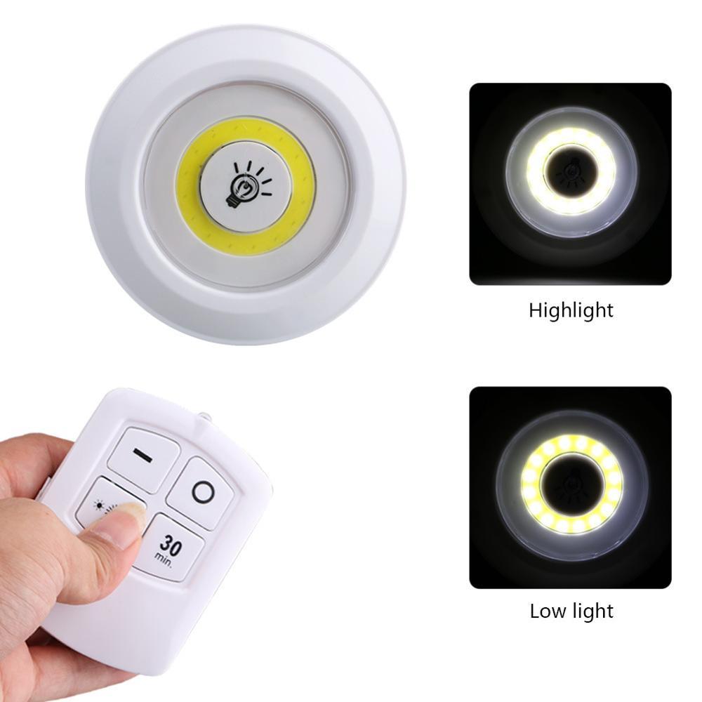 Uzaktan Kumandalı Yapışkanlı 3’lü Led Spot Lamba (5286)