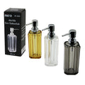 UZUN KARE TABAN -SEKİZGEN GÖVDE ŞEFFAF - RENKLİ AKRİLİK - MİKA KRİSTAL SIVI SABUNLUK 200ML (5286)