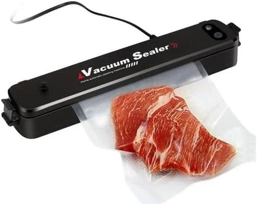 Vacuum Sealer Ev Tipi Vakumlama ve Yapıştırma Makinesi + 10 Adet Vakum Poşeti (5286)