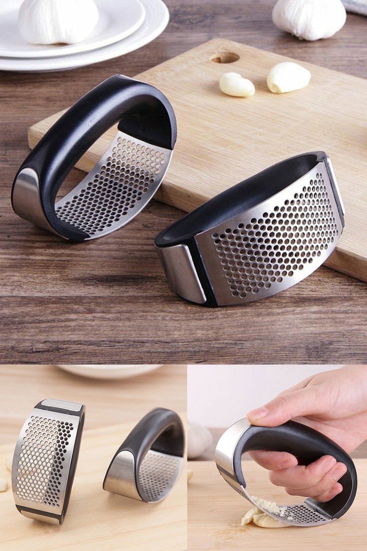 Yeni Sarımsak Ezici Paslanmaz Çelik Garlic Press (5286)