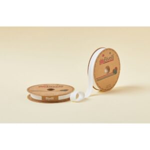 Biye Koton Katlı D02 Ekru 2 cm 25 Metre %65 Koton %35 Polyester