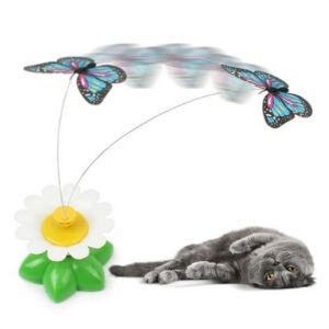 ANKAVERSE® Hareketli Dönen Kelebek - Kedi Oyuncağı ( Pille Çalışır)