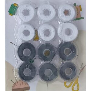 Masura İpli 12'li Plastik Siyah-Beyaz