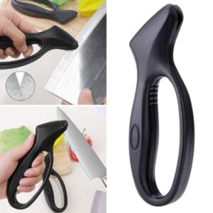 ANKAVERSE® Kolay Tutuş Saplı Paslanmaz Çelik Manuel Bıçak Bileme Aleti