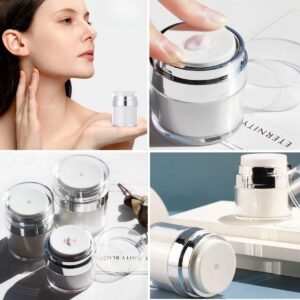 ANKAVERSE® Hava Pompalı Doldurulabilir Vakumlu Krem,Fondoten Sıvı Kozmetik Ürün Şişesi