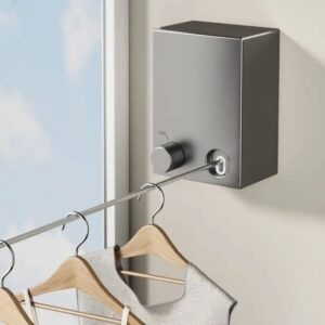 ANKAVERSE® Teleskopik Çamaşır Kurutma Askısı, Pratik Geri Çekilebilir Çamaşır İpi