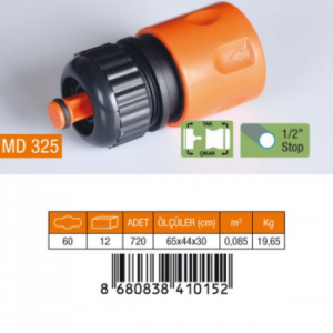 1/2 HORTUM BAĞLANTI ADAPTÖRÜ STOPLU (5286)
