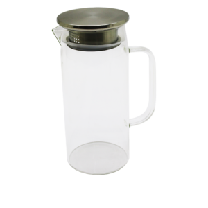 1.2LT - YUVARLAK CAM SÜRAHİ - SÜZGEÇLİ METAL KAPAK BOROSİLİKAT - TERMİSİL ISIYA DAYANAKLI (5286)