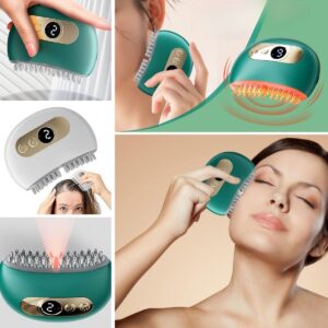 1 Adet Akıllı Elektrik Akımlı EMS Titreşimli Masaj Tarağı Kademeli Yüz Masaj Aleti Aparatı (5286)