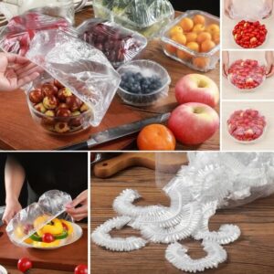 100 Adet Tazeliği Koruyan Tencere ve Tabak Bonesi  Çok Amaçlı Kullan At Tabak Bonesi (5286)