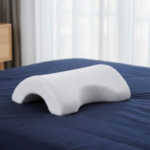 % 100 Visco Kavisli Ortopedik Yıkanabilir Kumaş Kılıflı Bel Boyun Bacak Ağrıları İçin Yastık (5286)