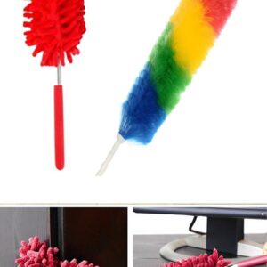 2 li Set Mikrofiber Teleskobik Toz Alma -Antistatik Toz Püskülü Duster (5286)