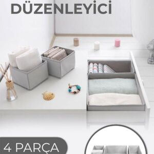 Çekmece Düzenleme Kutu Seti Organizer 4lü Set (5286)