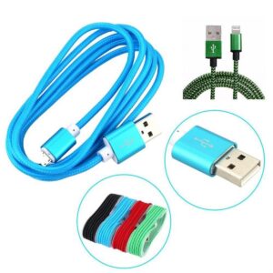 1.5 Metrelik Örgü Şeklinde Apple Iphone Ipad Data Şarj Kablosu (5286)