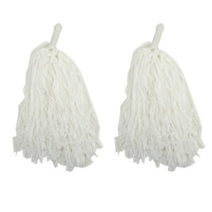 1 Çift ( 2 Adet ) Beyaz Renk 23 Nisan Gösteri Ponponu (5286)