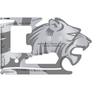 18 Fonksiyonlu Cüzdan İçi Aslan Tasarımlı Kart Acil Durum Kiti (5286)