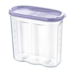 2 Kapaklı Ölçekli Erzak Kuru Gıda Saklama Kutusu Kabı - 1,7 Litre - SA935 (5286)