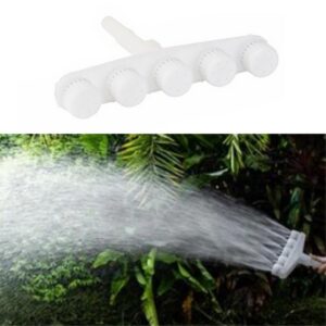 5 Kafalı Peyzaj Bahçe Tarla Çim Sulama Başlığı Yüksek Basınçlı Su Püskürtücü Hortum Aparatı (5286)