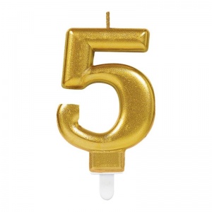 5 Rakam Mum Gold Renk (5286)