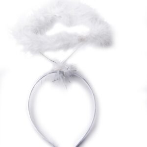Beyaz Otrişli Tüylü Esnek Yapı Melek Haresi Melek Tacı (5286)
