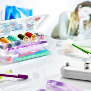 Çift Taraflı Bölmeli Hobi Dikiş Kutusu Ardunio Malzeme Kutusu (5286)