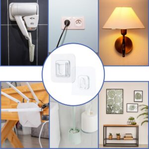 Eşya Sabitleme Askısı 10 Çift Şeffaf Çift Taraflı Yapışkanlı Geçmeli Klips (5286)