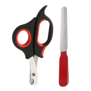 Evcil Hayvan Tırnak Makası Ve Törpü Seti Manikür Pedikür Pati Bakım Aleti Kaymaz Sap (5286)